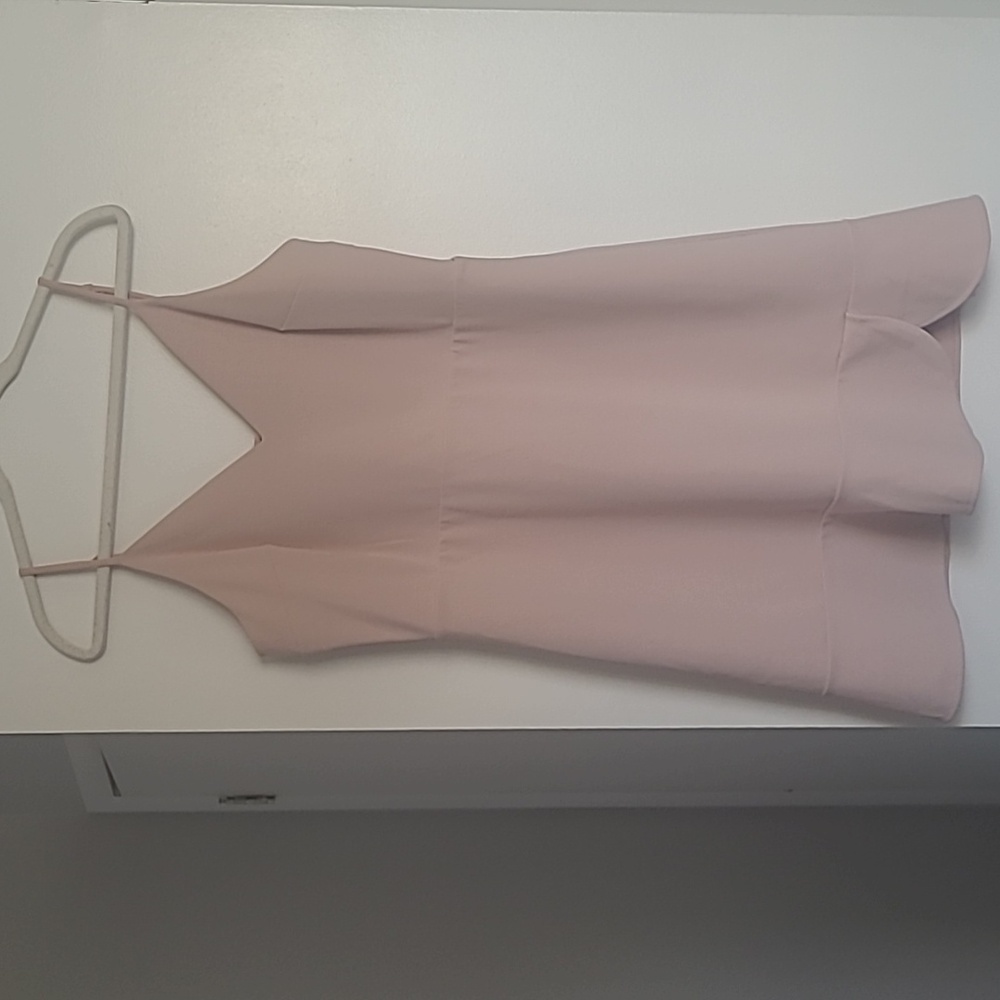 Express Pink Cream Zip-Up Dress - Large